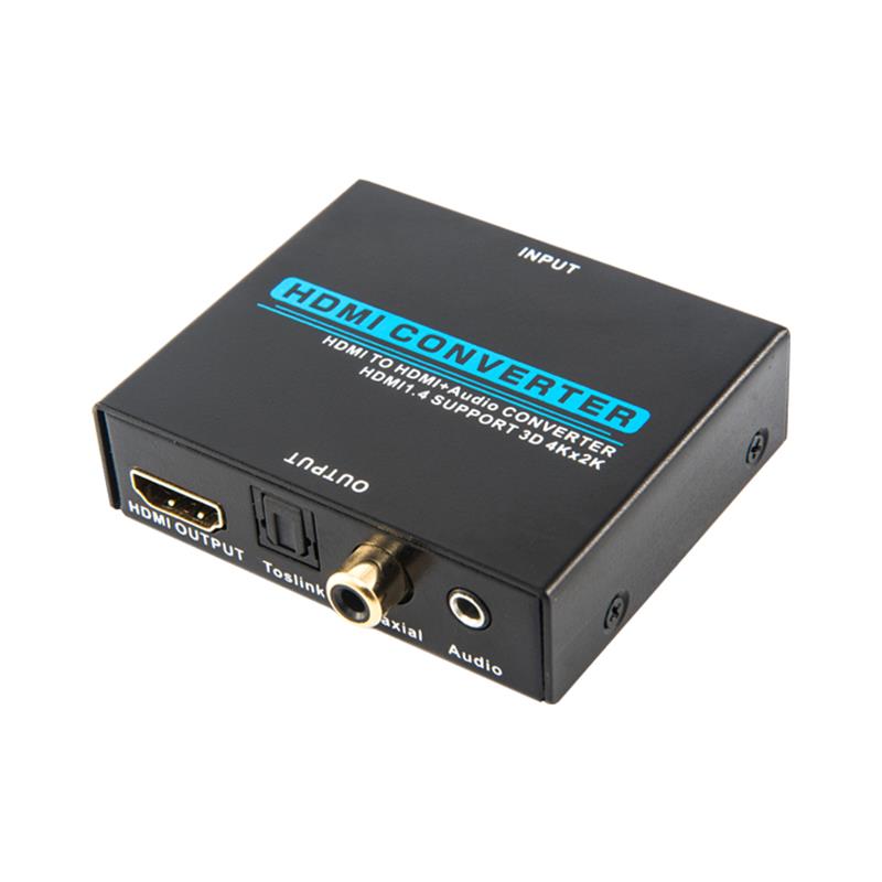 V1.4 HDMI Audio Extractor HDMI - HDMI + Audio konverter támogatja a 3D Ultra HD 4Kx2K @ 30Hz-et