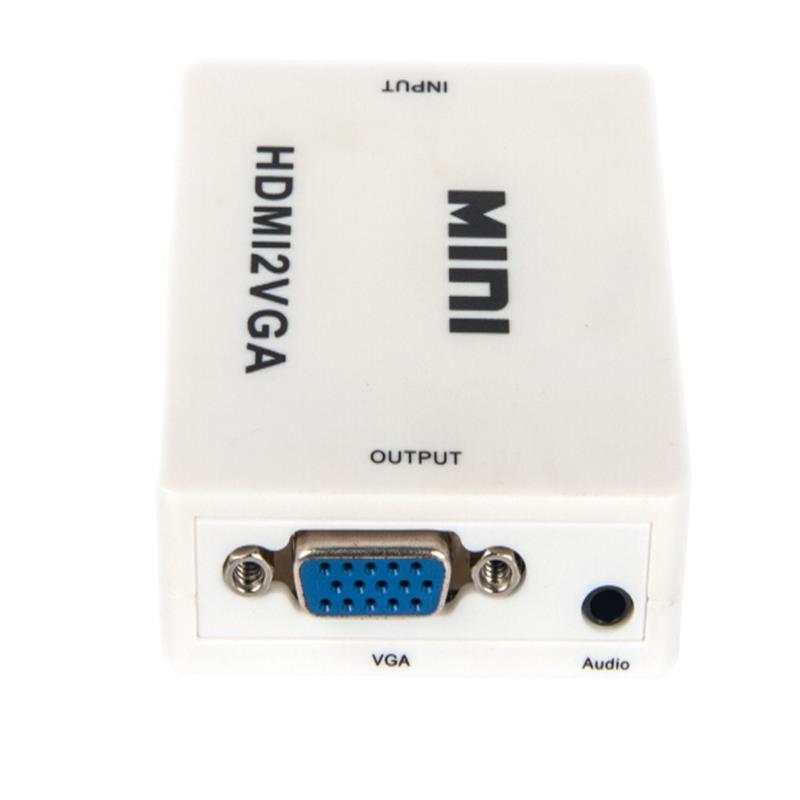 Mini méret HDMI - VGA + Audio Converter 1080P