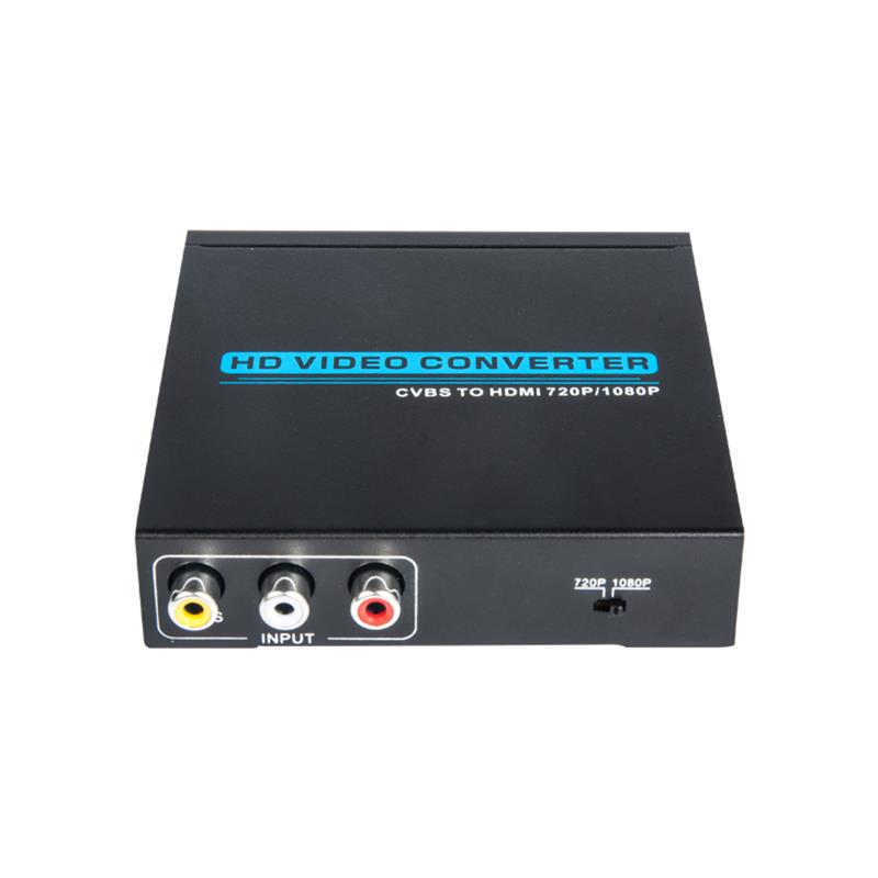 AV \/ CVBS és HDMI átalakító, 720P \/ 1080P nagyító