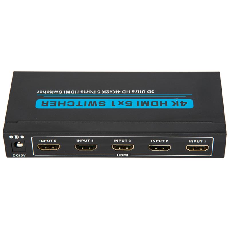 V1.4 4K \/ 30Hz HDMI 5x1 kapcsoló 3D Ultra HD 4K * 2K \/ 30Hz támogatására