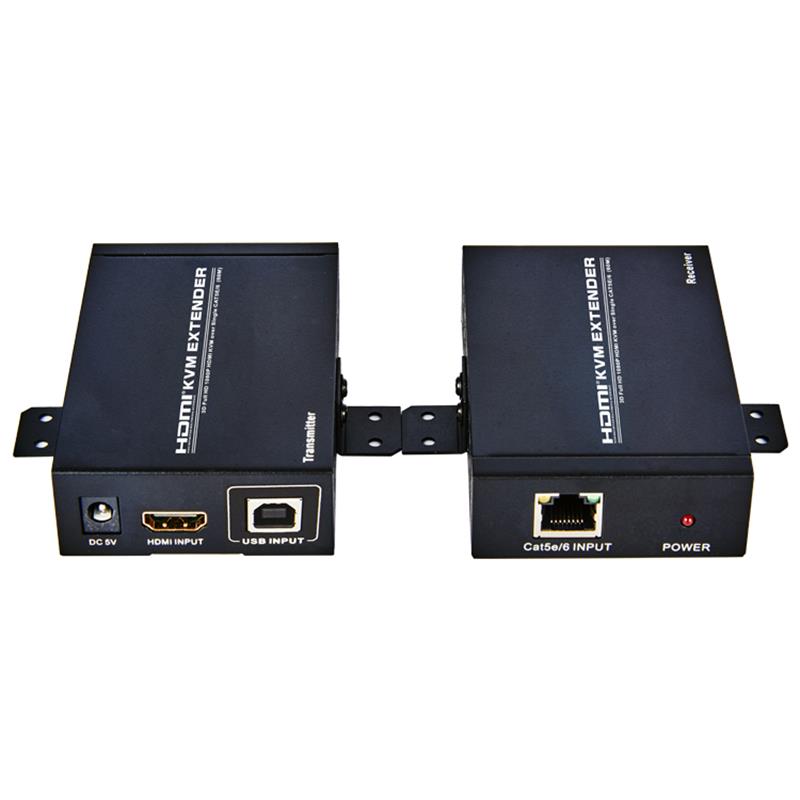 HDMI KVM Extender 60m felett, egyetlen kat5e \/ 6 alatt, támogatja a Full HD 1080P-t